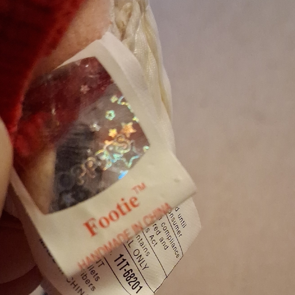 Footy Red and White Soccer Plush Doll NWT - Picture 7 of 13